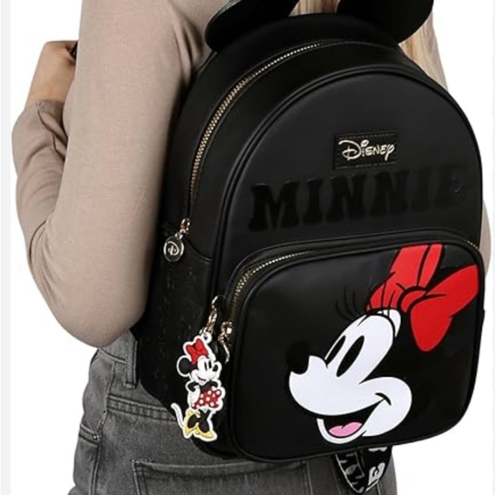 Rare Disney x Primark Minnie Mouse Black Backpack NWT